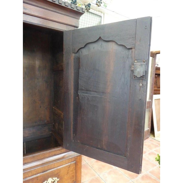 Antique 18th Century Georgian English Country Oak Hall Cupboard, 1740 For Sale - Image 10 of 14