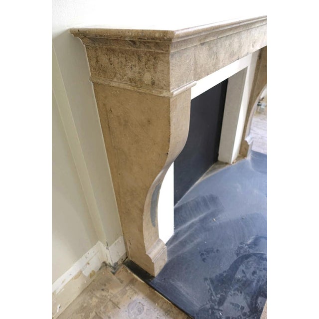 Late 19th Century Antique Natural Stone Fireplace Mantel For Sale - Image 5 of 9