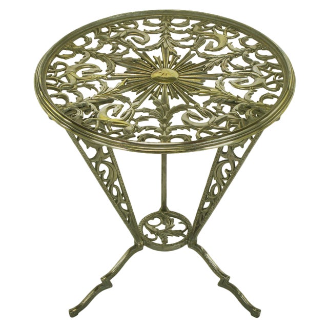 Rena Rosenthal Art Deco Cast Metal Table For Sale