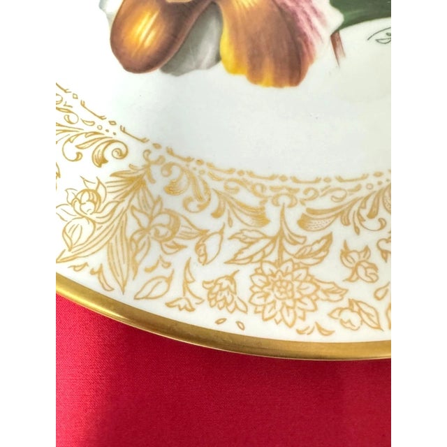 Boehm Flowers of the World Collectible Porcelain Plates -5 For Sale - Image 11 of 14