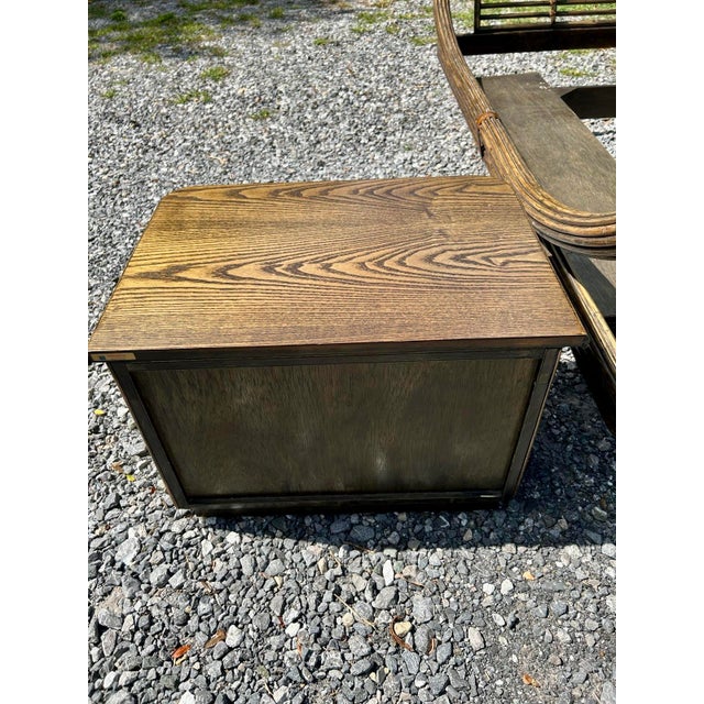 Brown Bedside Tables by Maugrion for Roche Bobois, 1980s, Set of 2 For Sale - Image 8 of 17
