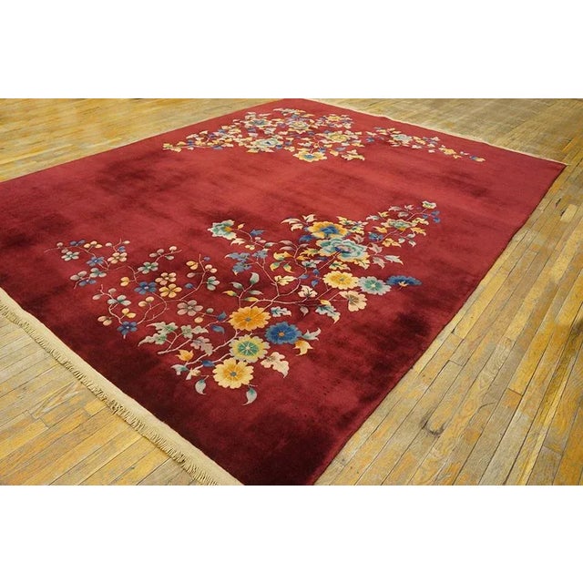 Antique Chinese Art Deco rug, size: 8'9" x 11'4". Chinese - Art Deco As the name implies, pieces woven between the wars...