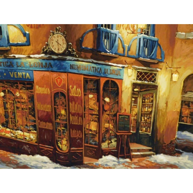 1990s Viktor Shvaiko"Light on the Snow"Hand Signed Serigraph on Canvas, Europe #13/360 For Sale - Image 5 of 6