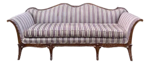 Vintage 1940’s Louis XV Style Carved Mahogany Sofa