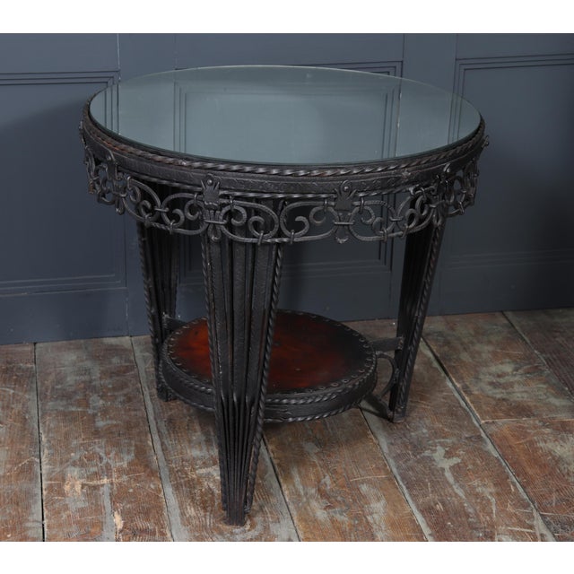 Art Deco French Wrought Iron Coffee Table, 1930s For Sale - Image 15 of 18