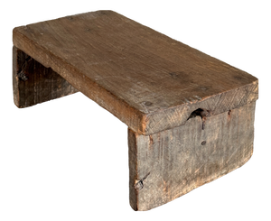 Small Occasional Stool in Upcycled Teak, 1990s