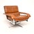 A stylish and very comfortable vintage leather and chrome Swivel armchair by Pieff. This was designed by Tim Bates, it was...