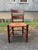 Vintage Early American Shaker Style Solid Wood Ladder Back Rush Seats Dining Chairs For Sale - Image 12 of 16