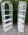 1970s Vintage Boho Chic Arched Rattan & Wicker Bookcases Étagère- a Pair For Sale - Image 10 of 11