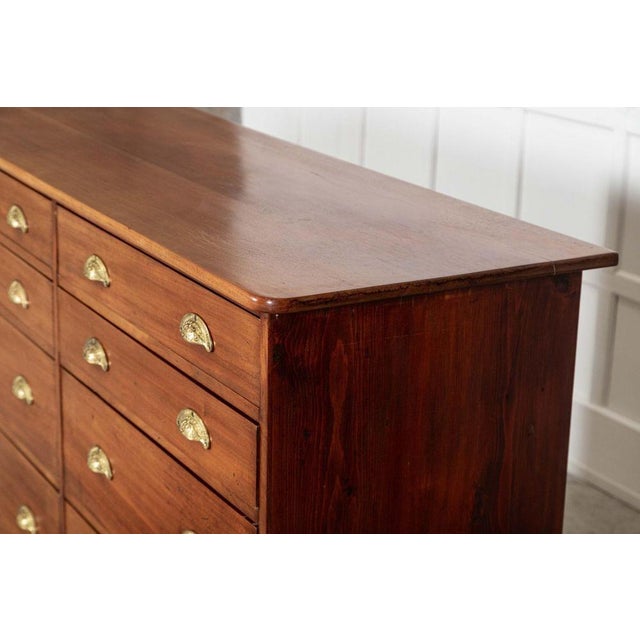 Large 19th Century English Mahogany Haberdashery Drawers, 1890s For Sale - Image 12 of 18