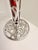 Art Nouveau Sterling Silver and Red Glass Inlayed Art Nouveau Trumpet Vase For Sale - Image 3 of 12