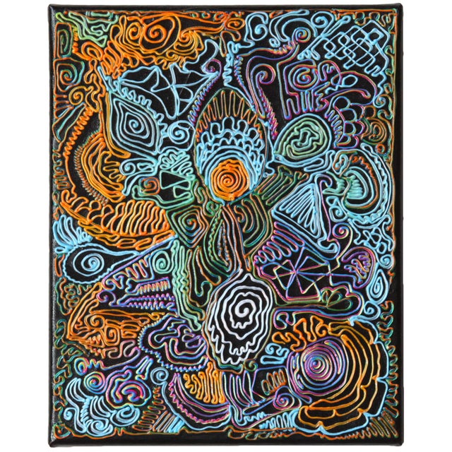 Abstract Alexander Arshansky Textural Abstract "8 X 10 Diptych For Sale - Image 3 of 4