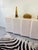 Vintage 1980s Post Modern Sculpted Front 5 Door Credenza Cabinet Hollywood Regency / Modern Style For Sale - Image 15 of 15