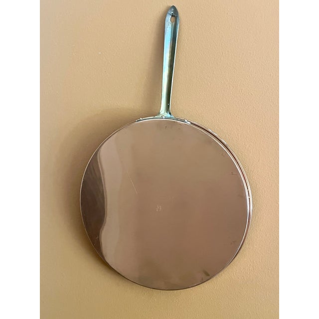 Farmhouse Vintage European Copper & Brass Crepe Pan For Sale - Image 3 of 10