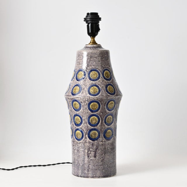 Large Ceramic Ikano Table Lamp by Aldo Londi for Bitossi, 1970s For Sale - Image 6 of 13