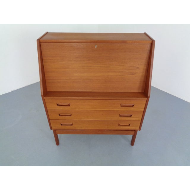 1960s Danish Teak Secretaire from Dyrlund, 1960s For Sale - Image 5 of 18