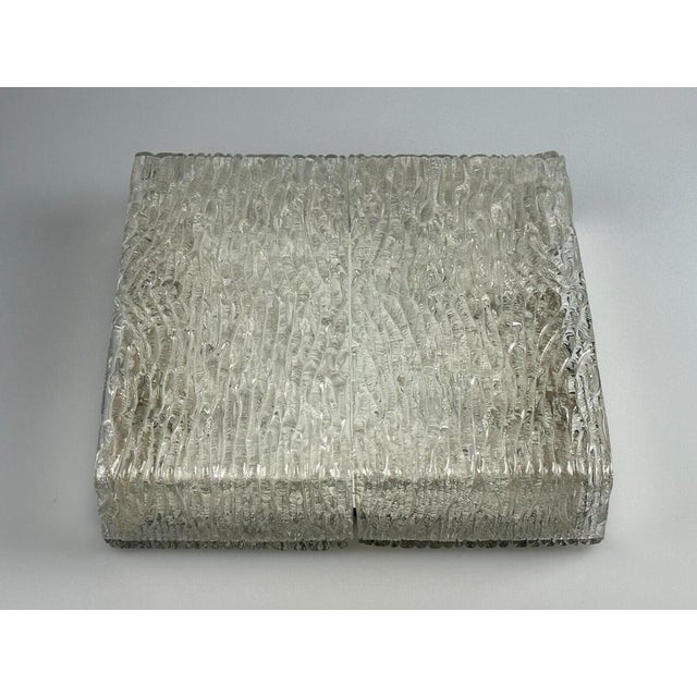 Ceiling Lamp in Ice Glass from Kaiser Leuchten, Germany For Sale - Image 12 of 16