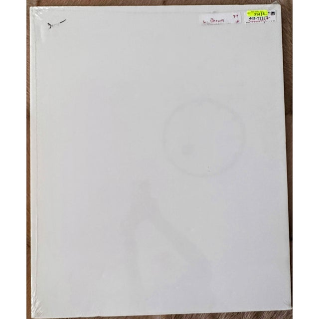 1970s Original Signed "Two Faces in Blue" Gouache on Paper by K. Lorentz For Sale - Image 4 of 8