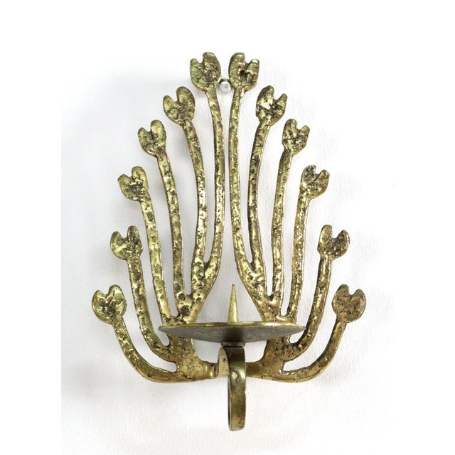 Brass Wall Sconce For Sale - Image 3 of 14