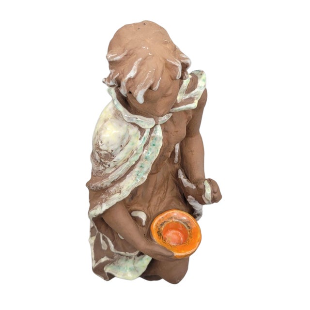 Figural Candle Holder Designed by Lore Friedrich Gronau for Karlsruhe Ceramic Works Germany, Circa 1950s For Sale - Image 10 of 12