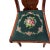 1940s Flame Mahogany Empire Side Chair Original Needlepoint Seat Refurbished For Sale - Image 15 of 16