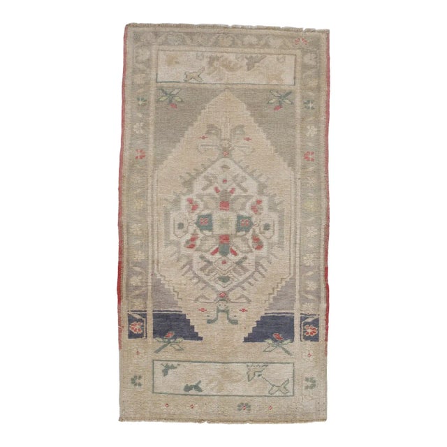 Traditional A Vintage Turkish Yastik Rug 1'9 X 3'3 For Sale - Image 3 of 3