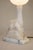 1930s Art Deco Carved Alabaster Marble Two Love Birds Sculpture FairyTable Lamp Italy For Sale - Image 9 of 14