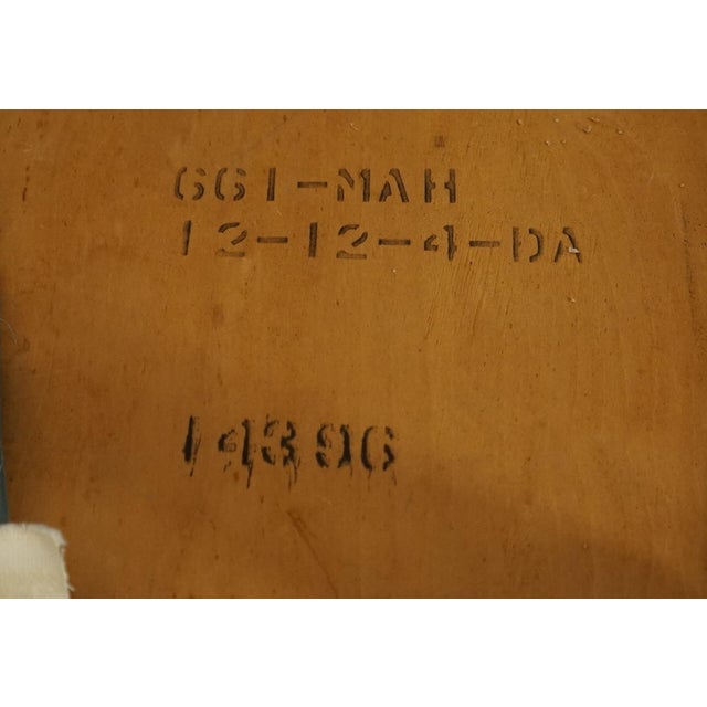 Brown Vintage Antique Solid Mahogany Traditional Duncan Phyfe Style Lyre / Harp Back Dining Side Chair For Sale - Image 8 of 8