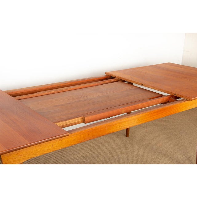 Large Model 542 Extendable Table in Teak by Inger Klingenberg for France & Son, 1960s For Sale - Image 10 of 18