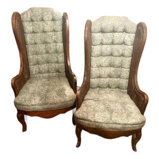 Mid 20th Century Vintage Wingback Chairs- Set of 2 For Sale