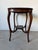 Brown Antique Mahogany Two-Tier Serpentine Accent Table For Sale - Image 8 of 13