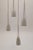 IKEA KLOCKSPEL ceiling pendant with white glass inner shade in plastic tube outer shade. These are great to use for spot...