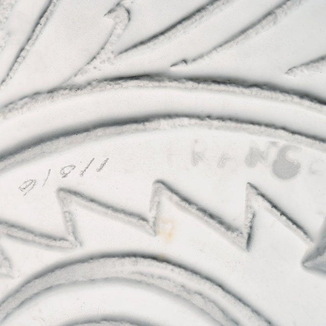 1930s Lalique Pinsons Crystal Bowl For Sale - Image 4 of 6