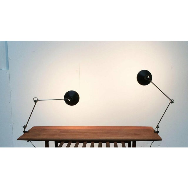 Rare desk lamps from Elux. A design whose elegance is based on pure functionality. The two arms of these lights are simple...