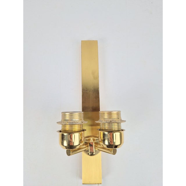 Gold Vintage Wall Lamps in Brass from Baulmann, 1970s, Set of 4 For Sale - Image 8 of 15