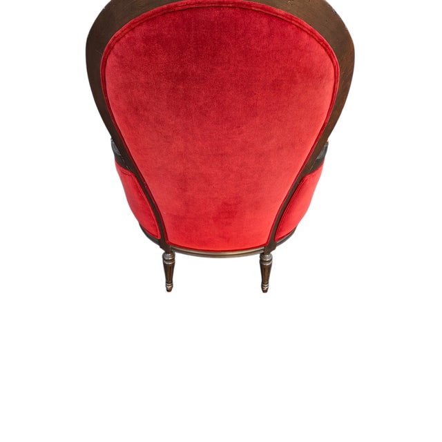 1990s Ethan Allen Custom Suzette Bergere Lounge Chair French Living Room Armchair For Sale - Image 12 of 14