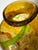 Glass Mid 20th Century Tall Yellow Hand-Blown Glass Bottle in Murano Style For Sale - Image 7 of 17