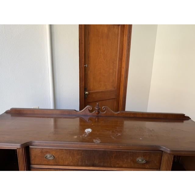 Vintage 1930s Federal Revival Mahogany Buffet Sideboard For Sale - Image 12 of 17