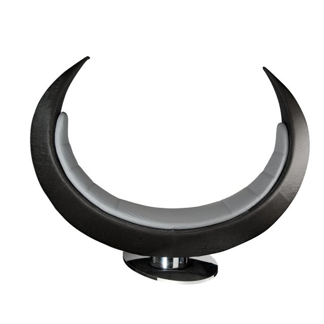 Black Eco-Leather Eclipse Sofa from VGnewtrend For Sale - Image 14 of 14