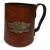 Vintage Leather Bound Cup Holder Tankard Stein Real Hide England For Sale