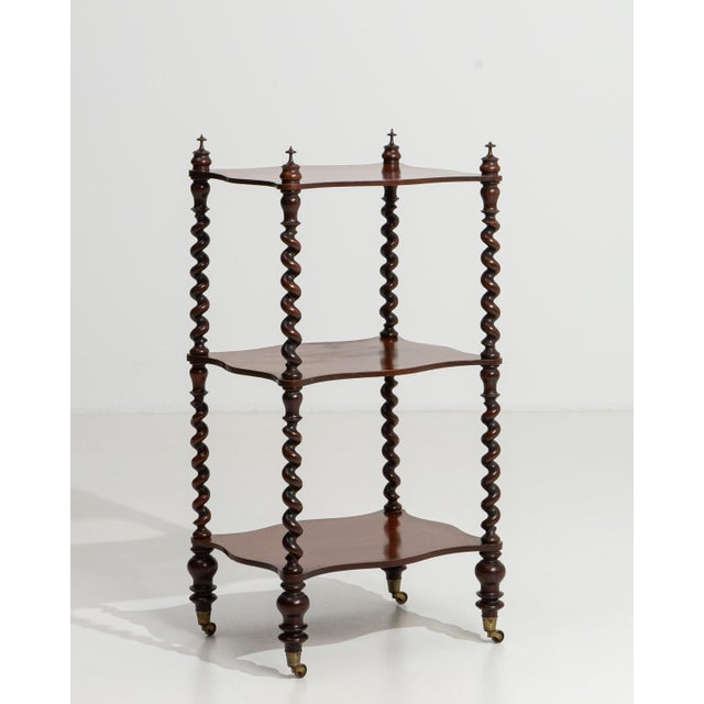 19th Century Victorian Three-Tier Wooden Etagere Shelf For Sale - Image 14 of 14