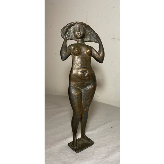 Crafted with an artist's touch, the vintage Milton Elting Hebald American 1917-2015 Bronze Sculpture stands as a testament...