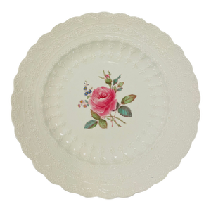 Spode Dinner Plate - Billingsley Rose - Old Red Backstamp 1926