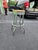A pair of vintage countertop stools with chrome base and legs. Stools took are hardwood with a light oak finish. The...