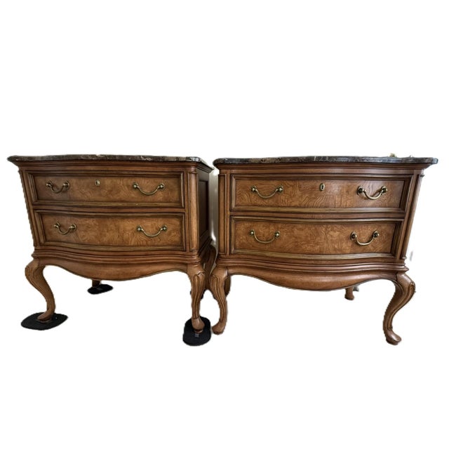 Bring timeless European elegance to your bedroom or living space with this beautiful pair of French Provincial-style...
