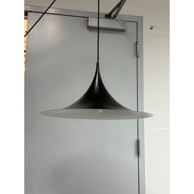 Black Bonderup & Thorup for Gubi Semi Pendant For Sale - Image 8 of 12