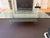 1990s Authentic B&b Italia Diesis Coffee Table by Antonio Citterio — Two-Tier Glass & Leather, Chrome Legs, Stamped For Sale - Image 5 of 5
