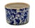 Unusual Antique American Blue Spongeware Decorated Kitchen Beater Jar - Circa Very Early 1900s For Sale - Image 16 of 18