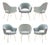 Original Saarinen Executive Arm Chairs Restored in Mint Velvet, Custom Gold Edition - Set of 6 For Sale