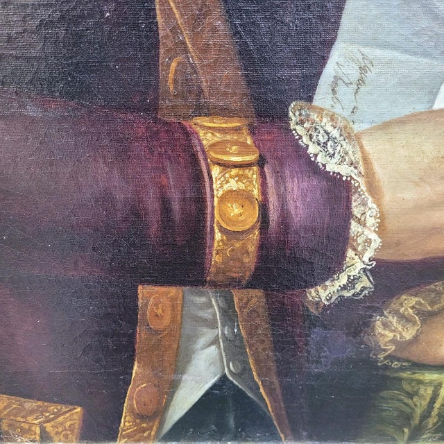 Uknown, Gentleman with Letters, 18th Century, Oil on Canvas, Framed For Sale - Image 7 of 18